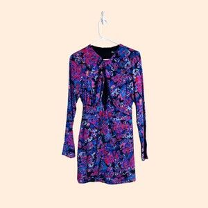 Zara Floral Cutout Mini Dress